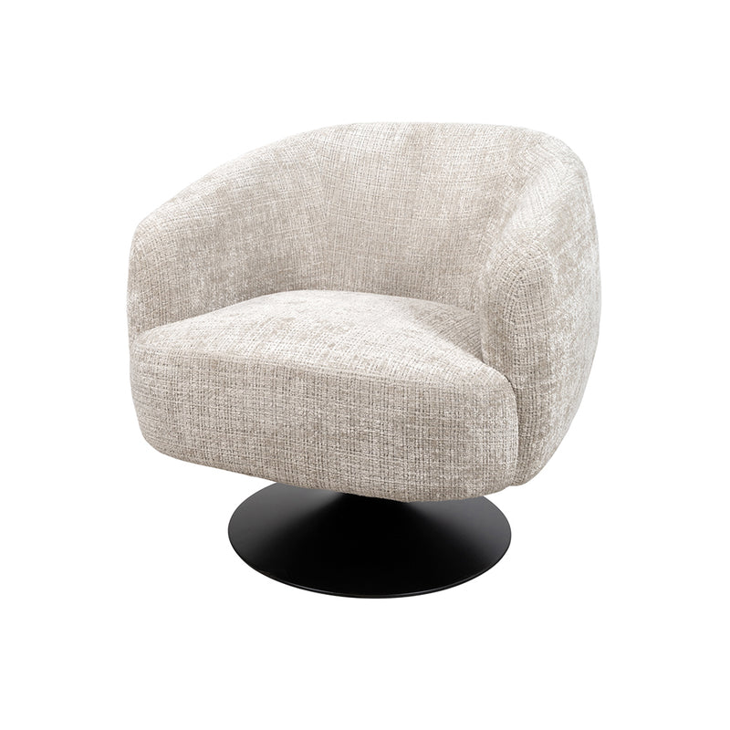 Fauteuil Louis | Beige | draaifauteuil 360 Cremona Taupe 04