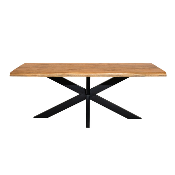 Boomstamtafel Denver | Mangohout | Rechthoek | Matrixpoot | 200cm