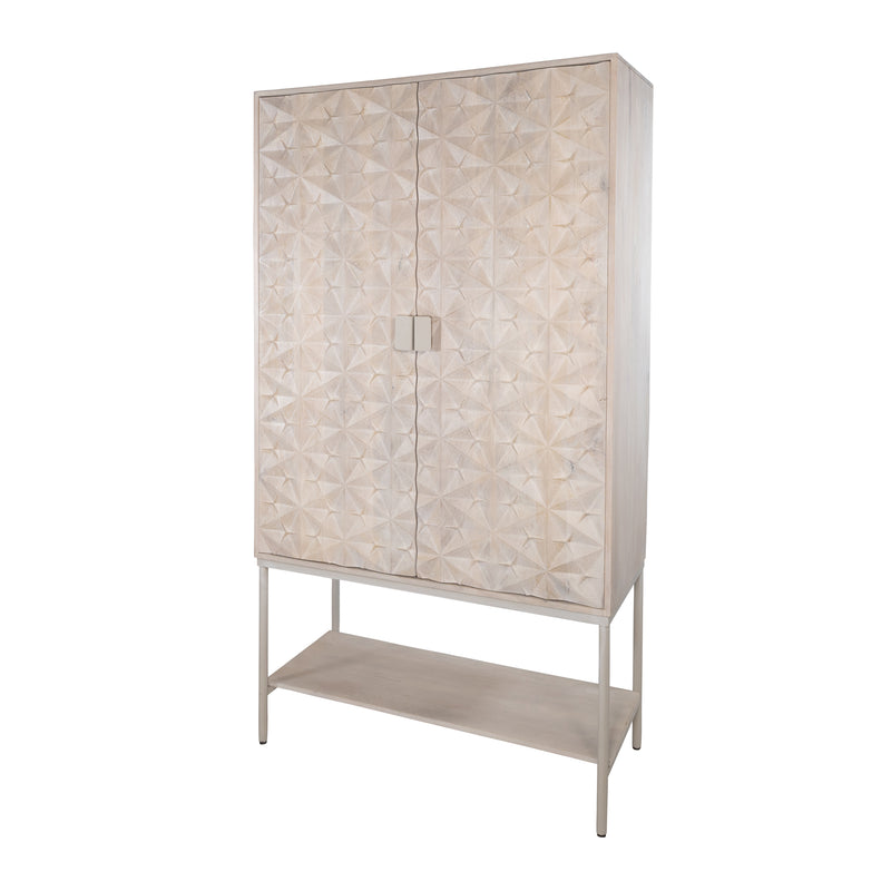 Trinity | 2 deurs kast met onderplank, Mango Ashblond