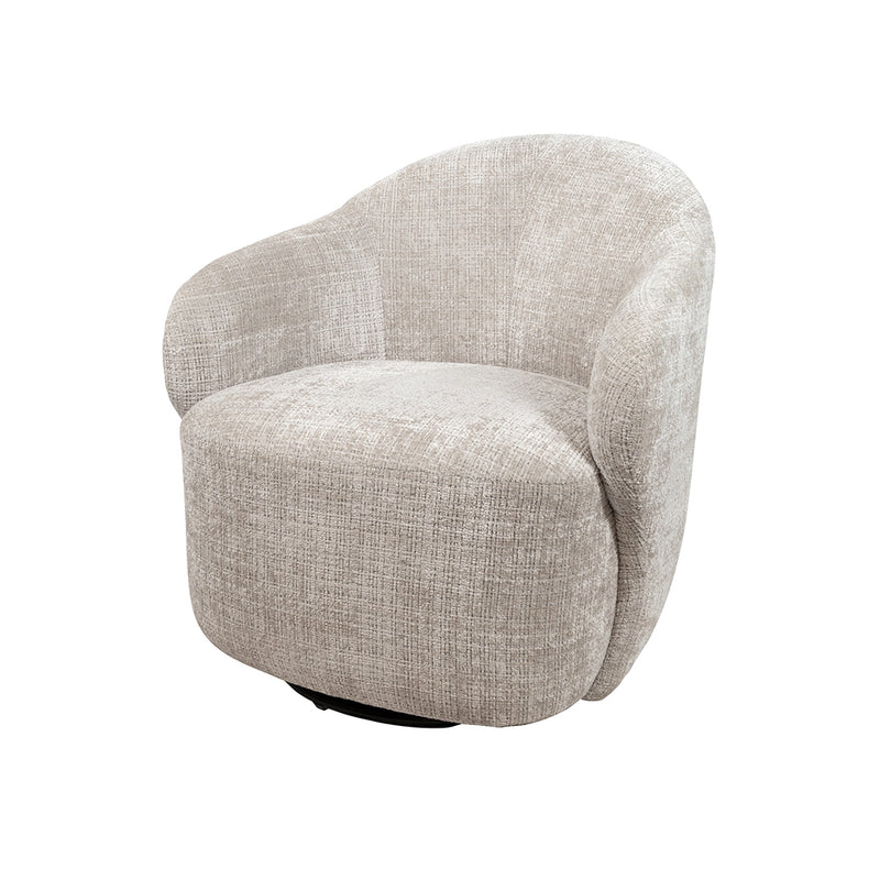Fauteuil Jimi | Beige | draaifauteuil 360 Cremona Taupe 04