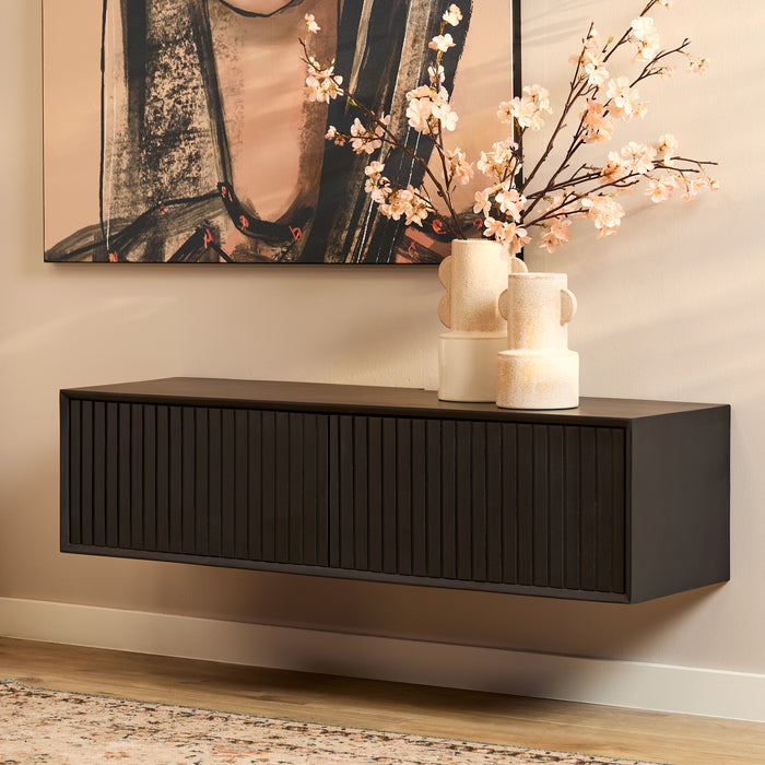 Zwevend tv meubel Madison Black | 120 cm