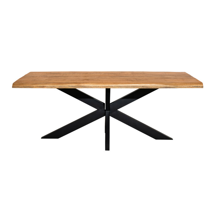 Boomstamtafel Denver | Mangohout | Rechthoek | Matrixpoot | 240cm