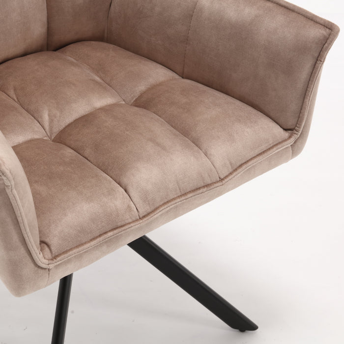 (Prijs per 2) Eetkamerstoel Dani | Velvet Beige