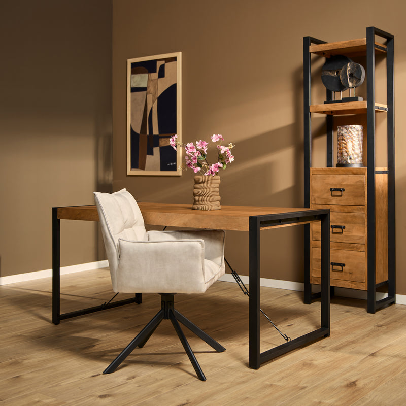 Eettafel Barkley | Mangohout | Rechthoek | U-poot