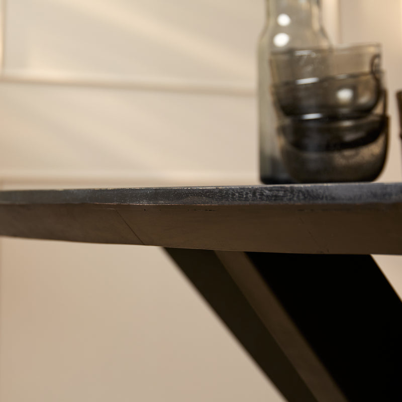 Eettafel Brandy Black | 240 cm | Ovaal