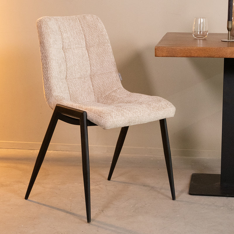Eetkamerstoel Noor | Beige | 51x41x84 cm