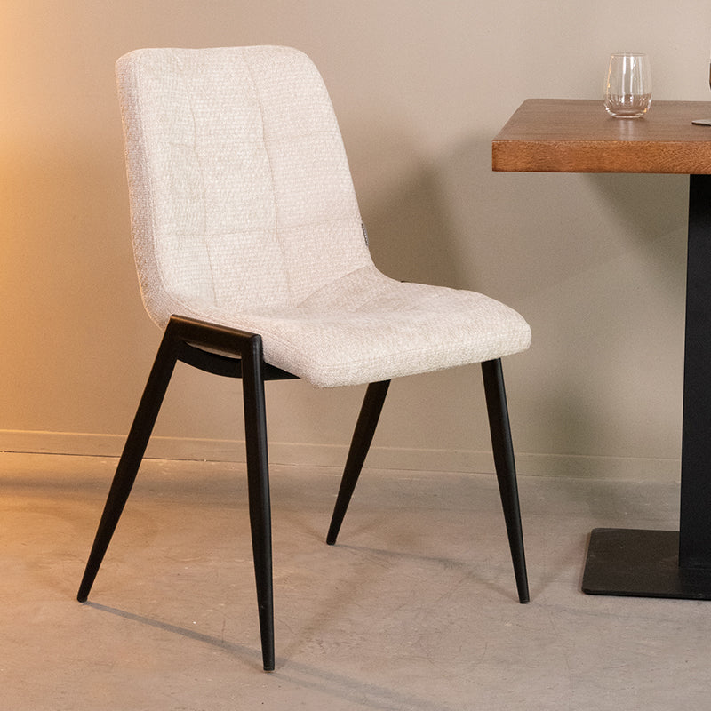 Eetkamerstoel Noor | Beige | 51x41x84 cm