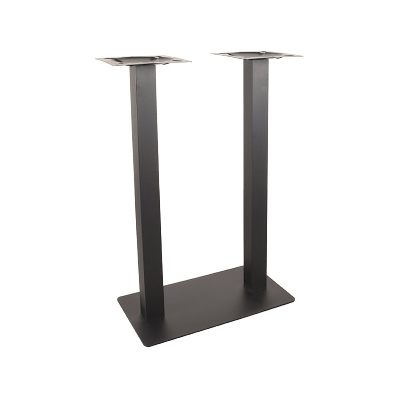 Bartafel Tafelpoot | Metaal | Dubbel Zwart Dubbel 108 cm