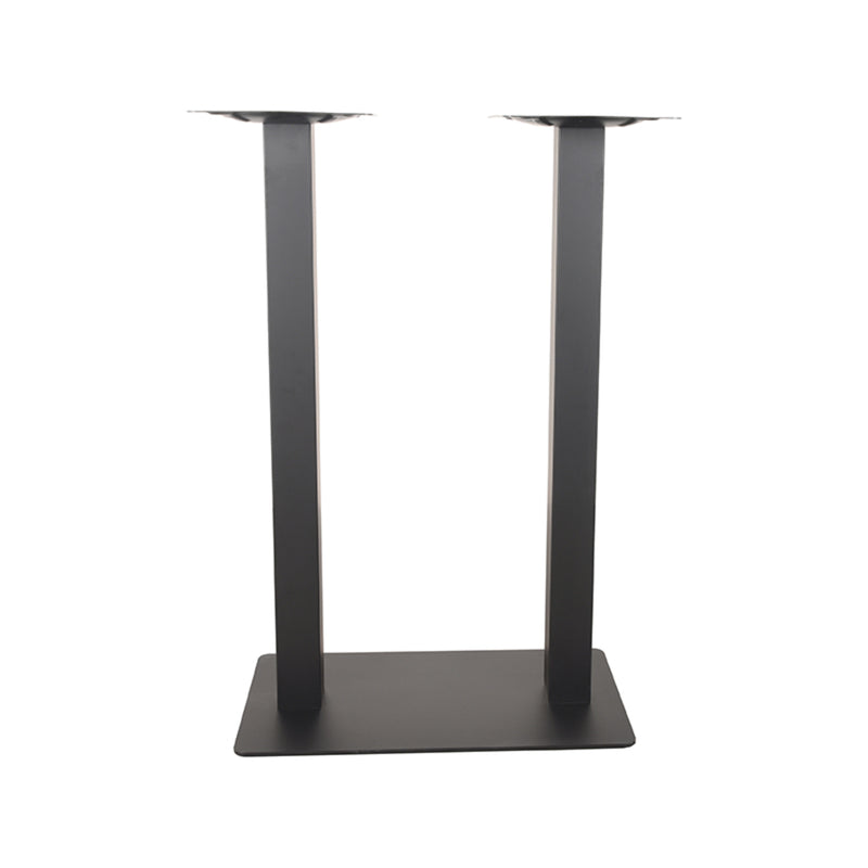 Bartafel Tafelpoot | Metaal | Dubbel Zwart Dubbel 108 cm