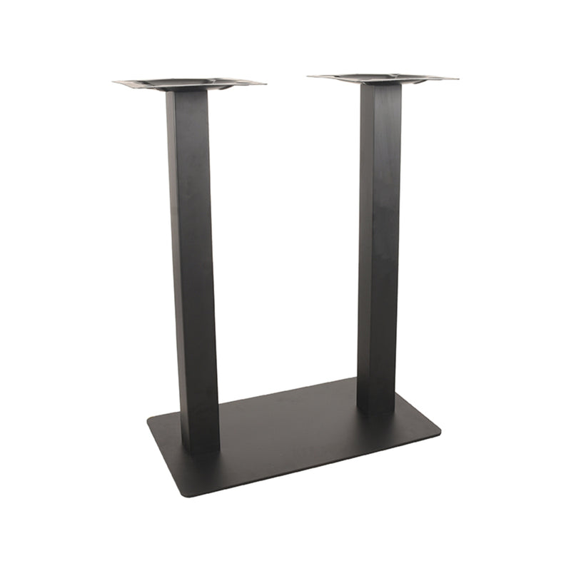 Bartafel Tafelpoot | Metaal | Dubbel Zwart Dubbel 92 cm