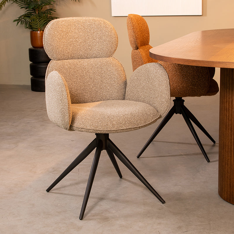 Eetkamerstoel Vidar | Beige | 58x62x91 cm