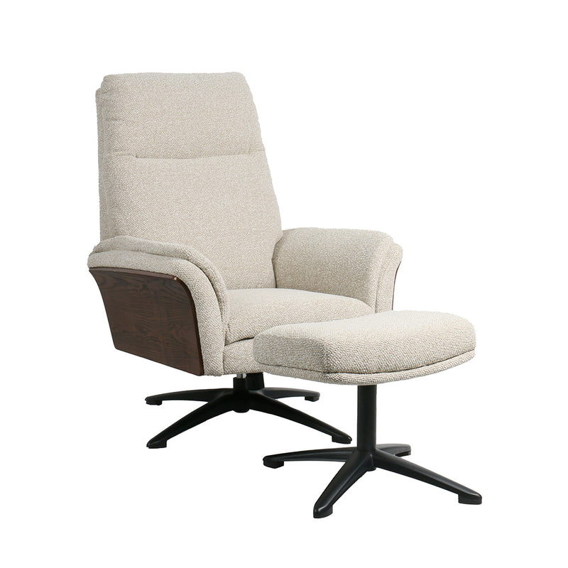 Relaxfauteuil Zenza | + Hocker 76x91x109 cm