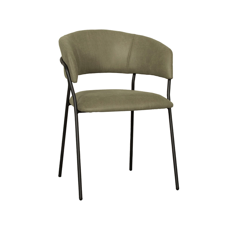 Eetkamerstoel Luuk | Groen | 58x45x80 cm