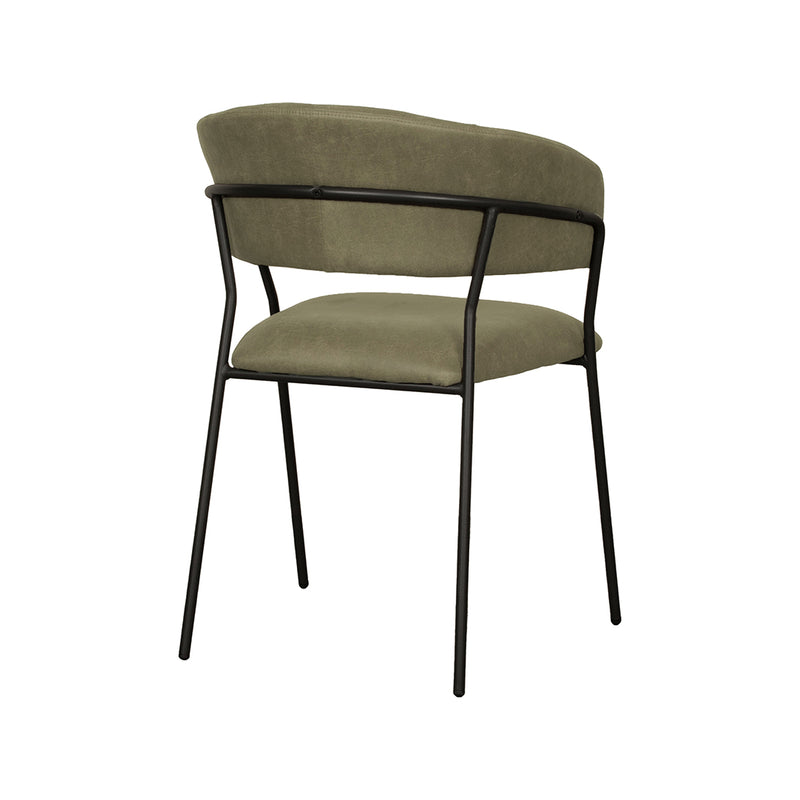 Eetkamerstoel Luuk | Groen | 58x45x80 cm