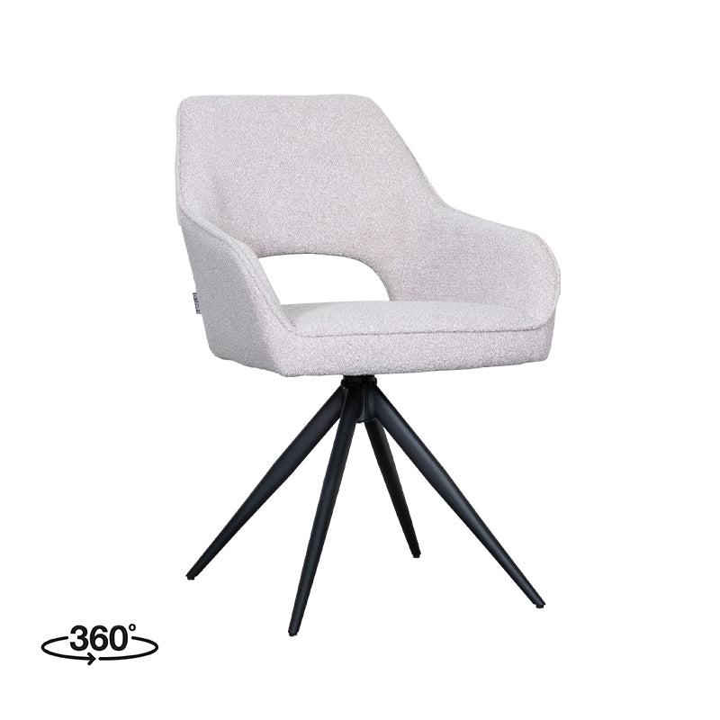 Eetkamerstoel Finley | Roze | 60x59x91 cm