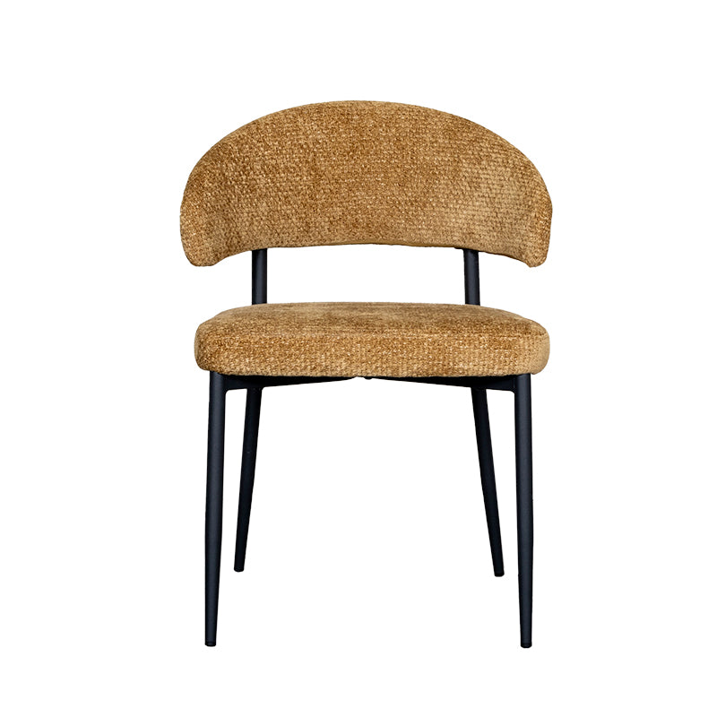 Eetkamerstoel Bliss | Goudbruin | 56x55x76 cm