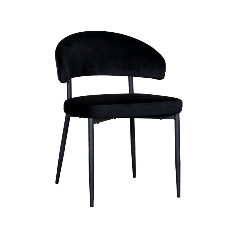 Eetkamerstoel Bliss | Zwart | 56x55x76 cm