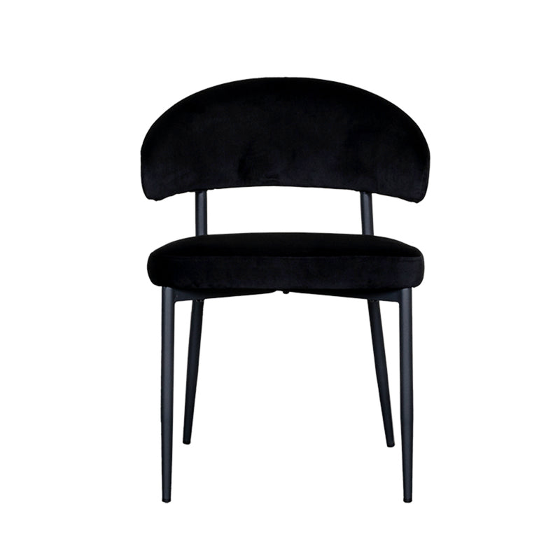 Eetkamerstoel Bliss | Zwart | 56x55x76 cm