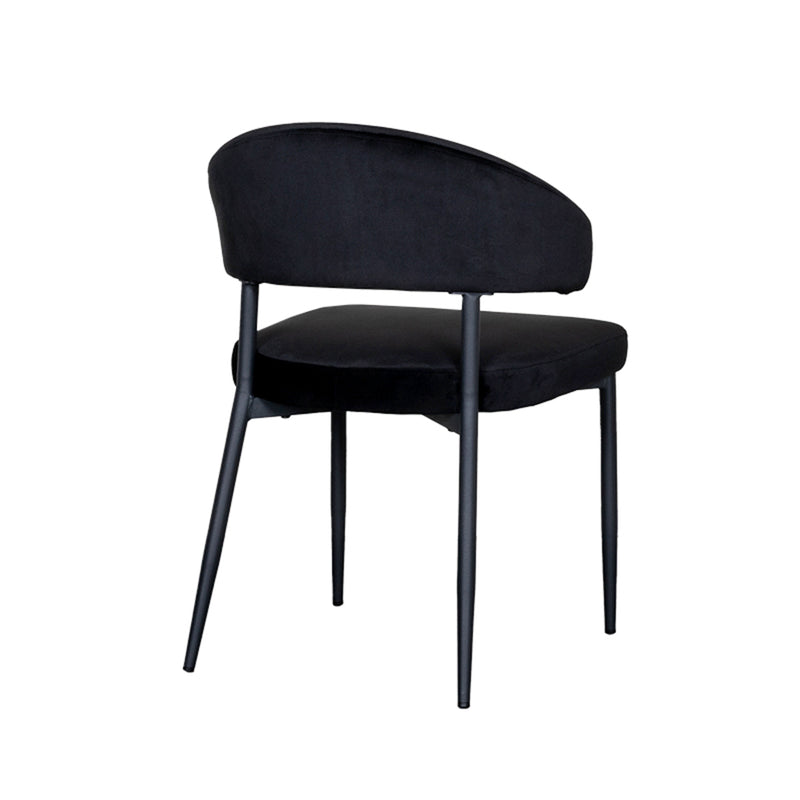 Eetkamerstoel Bliss | Zwart | 56x55x76 cm