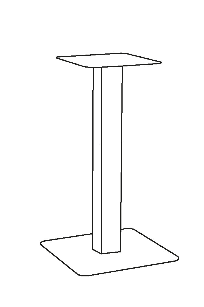 Eettafel Tafelpoot | Metaal | Eetkamertafel Enkel Zwart Enkel 71 cm