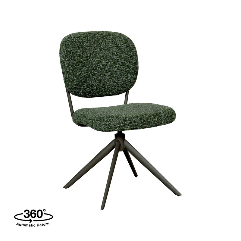 Eetkamerstoel Geneva | Groen | 49x63x90 cm
