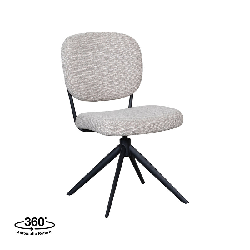 Eetkamerstoel Geneva | Beige | 49x63x90 cm