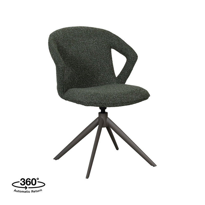 Eetkamerstoel Zurich | Groen | 64x56x86 cm