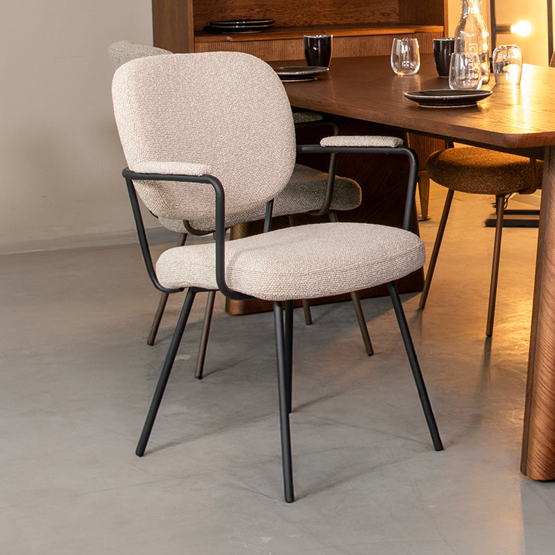 Eetkamerstoel Lausanne | Beige | 61x64x89 cm