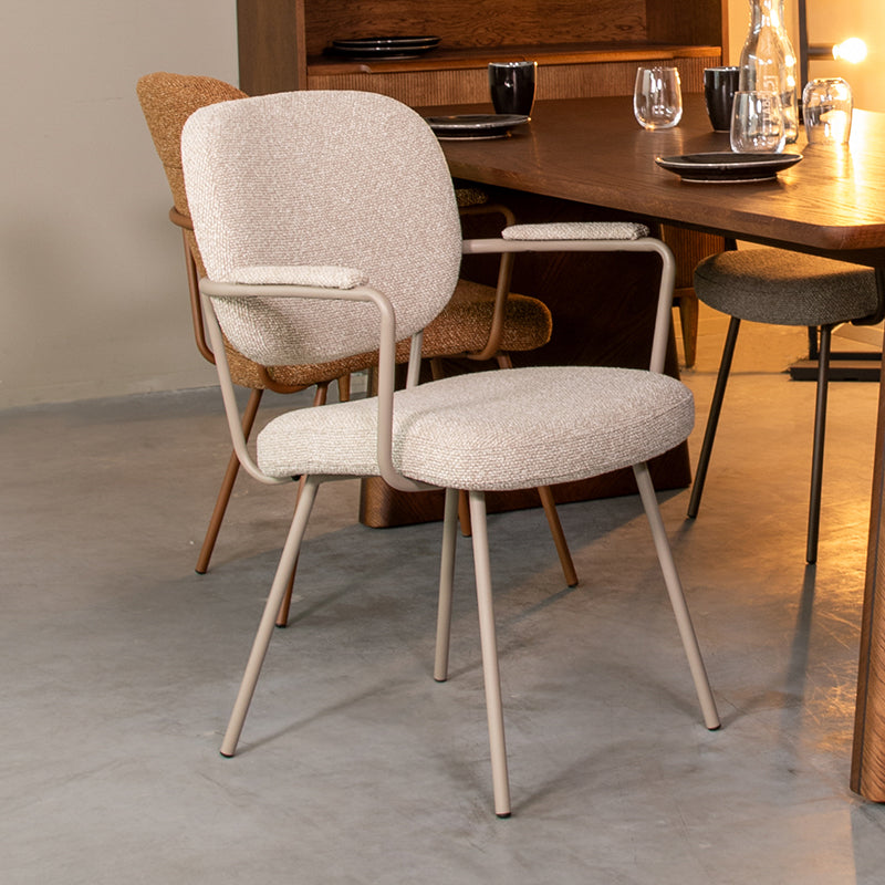 Eetkamerstoel Lausanne | Beige | 61x64x89 cm