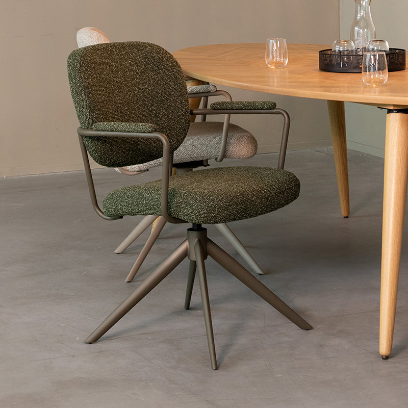 Eetkamerstoel Basel | Groen | 61x64x89 cm