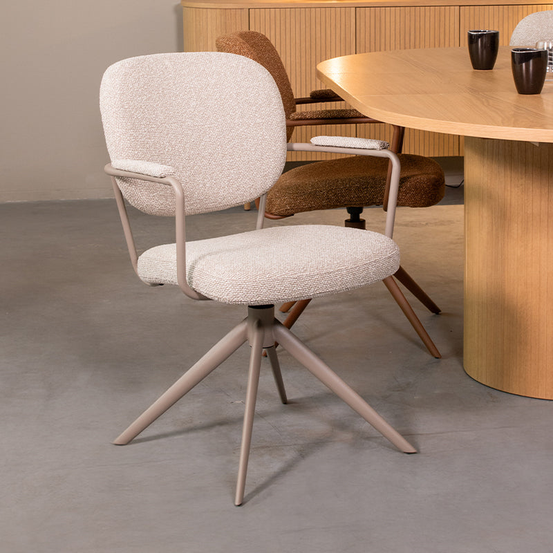 Eetkamerstoel Basel | Beige | 61x64x89 cm