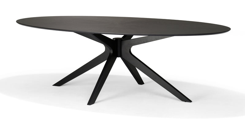 Julia | EIKEN | 120X70 Salontafel Ovaal Zwart
