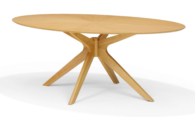 Julia | EIKEN | 200X110 Eetkamertafel Ovaal Naturel