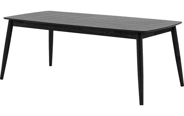 Flora | EIKEN | 210X100 Eetkamertafel Deens Ovaal Zwart