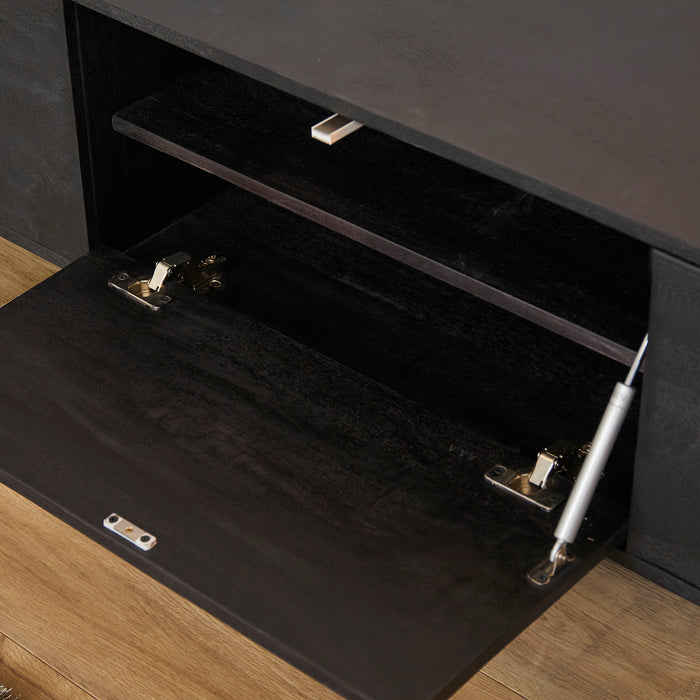 Zwevend Tv meubel Vision Black | 240 cm