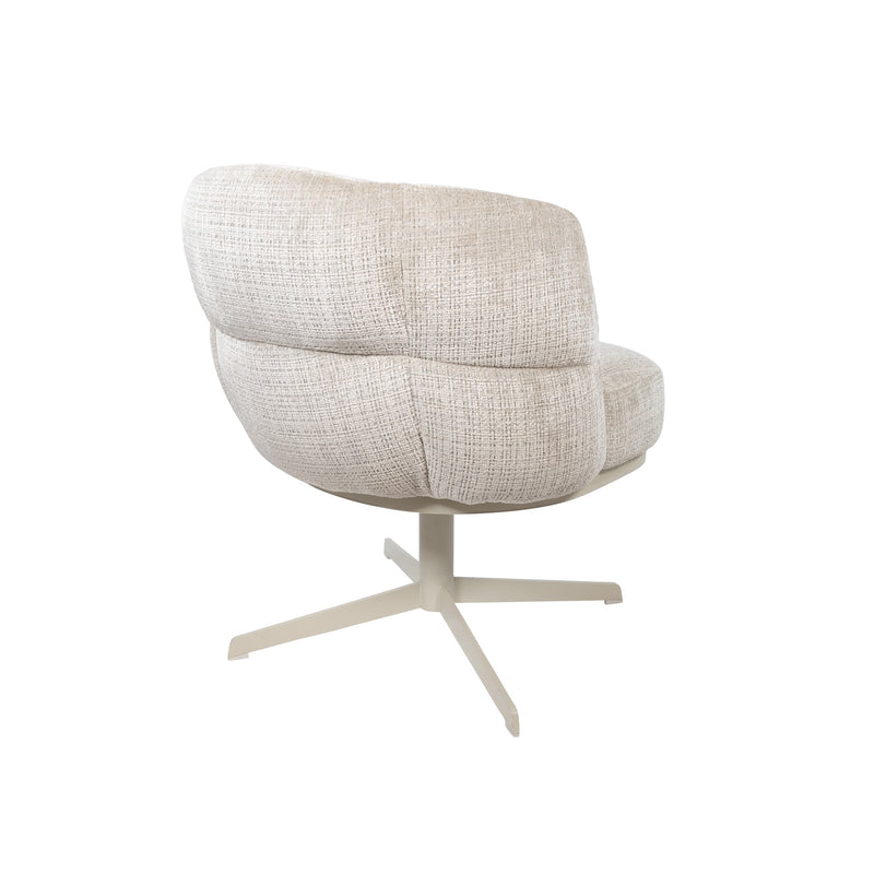 JLo Eetkamerstoel | beige draaipoot 360 Cremona Taupe 04