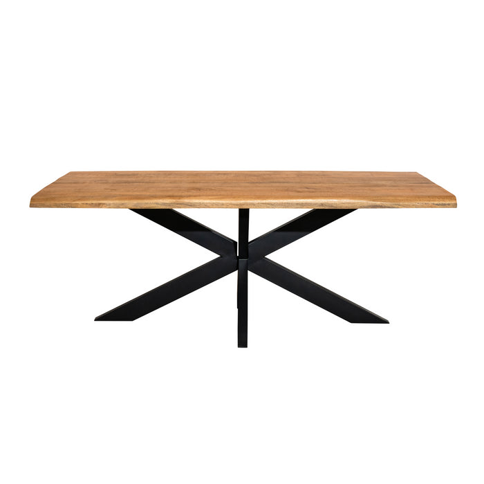 Boomstamtafel Denver | Mangohout | Rechthoek | Matrixpoot | 220cm