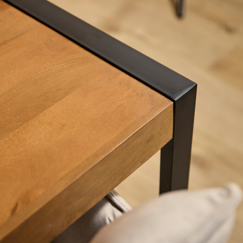 Eettafel Barkley | Mangohout | Rechthoek | U-poot | 200x90