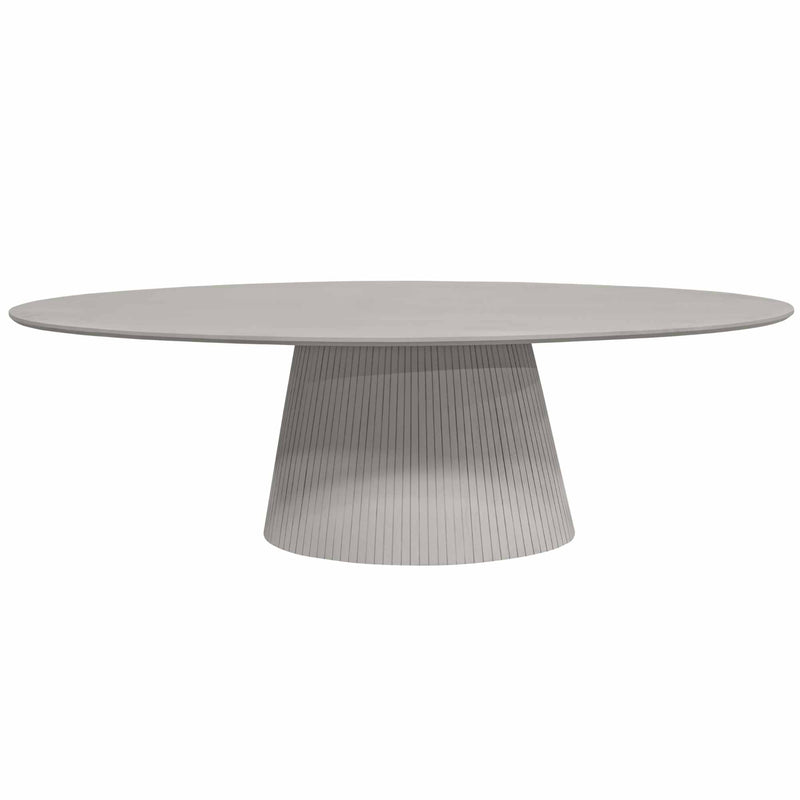 Eettafel Solana Taupe | Mangohout | Ovaal