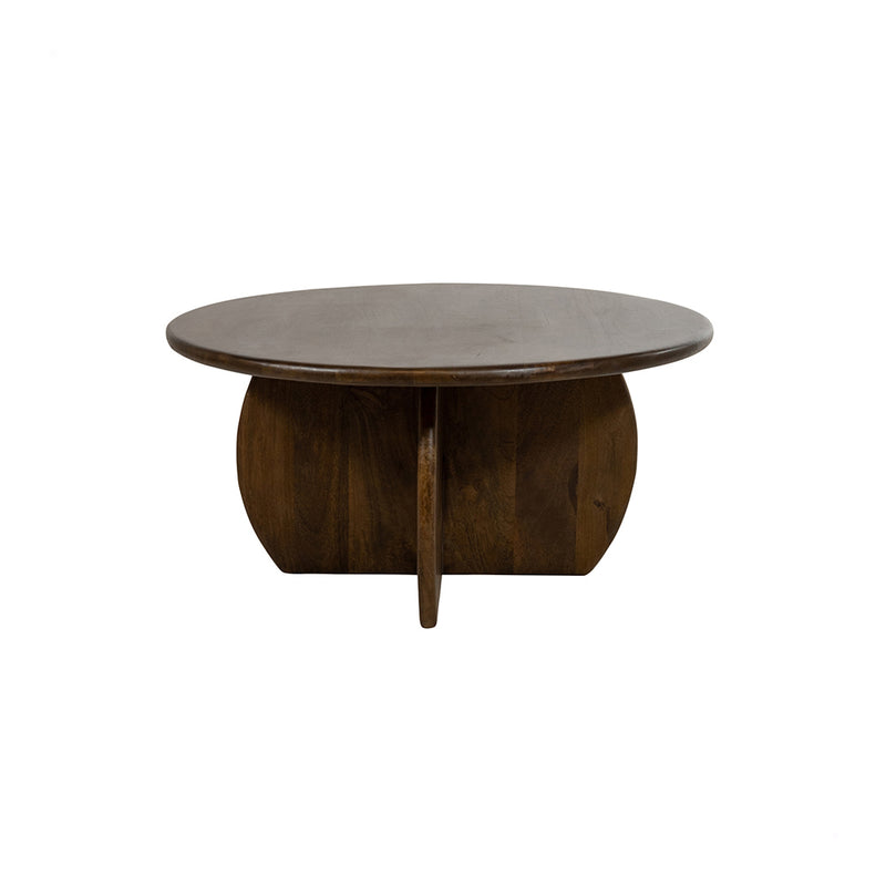 Salontafel Belly | Ø80, H40, Mango Walnut