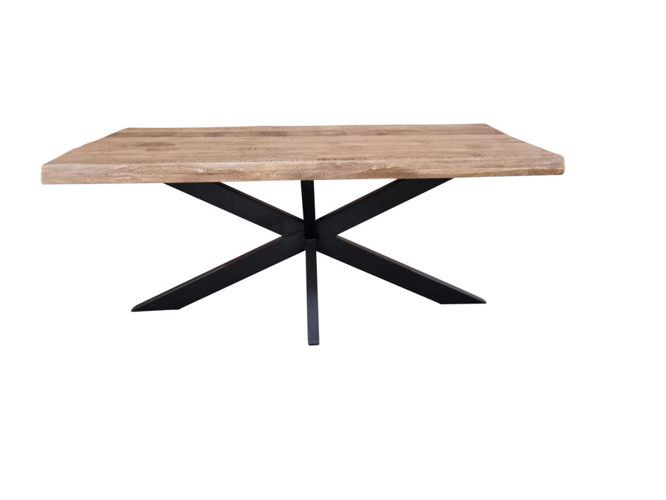 Eettafel Boston | Mangohout | Rechthoek | Matrixpoot | 220cm