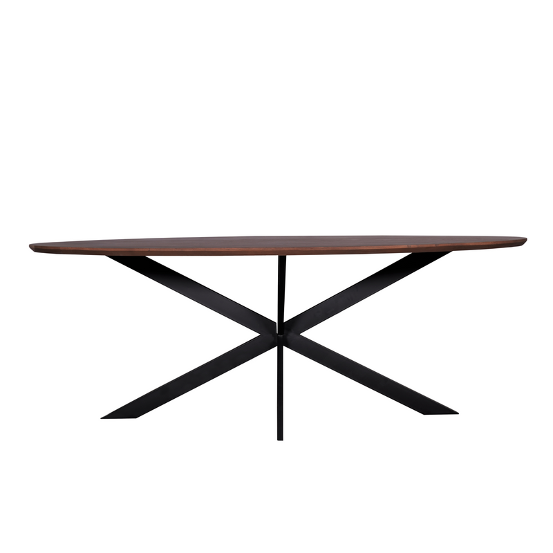 Eettafel Ferris | Eikenhout | Ovaal | Matrixpoot | ["210x100cm","240x110cm"] | Walnoot Eiken