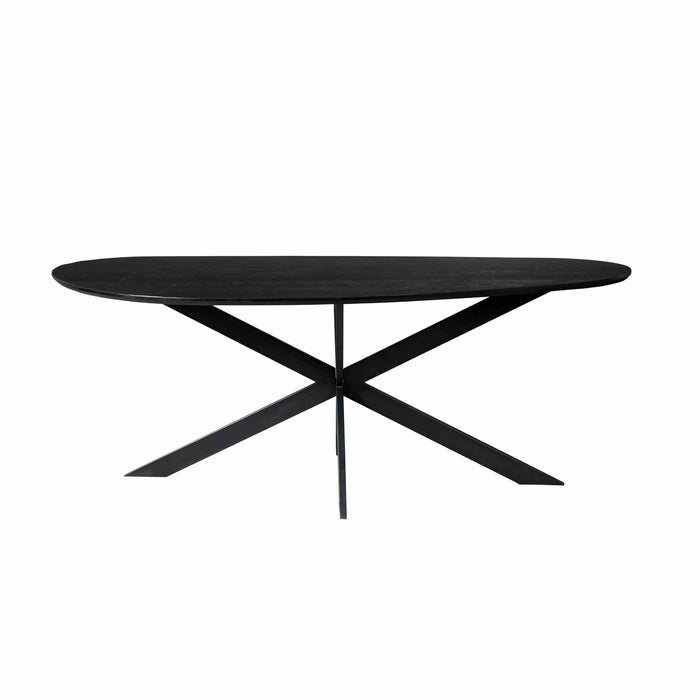Eettafel Cloud Black | Eiken | Organisch | Matrixpoot | 280cm