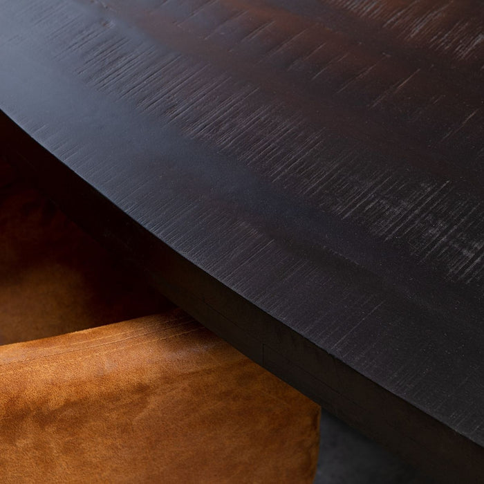 Eettafel Gladstone Black | Mangohout | Ovaal | Matrixpoot | 240cm