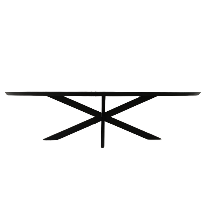 Eettafel Brandy Black | 300 cm | Ovaal