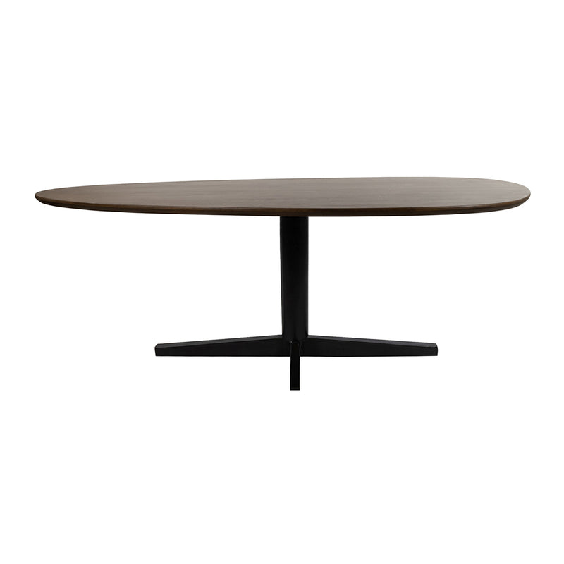 Eettafel Taurus | Mangohout | Organisch | Kolompoot Black | 240cm
