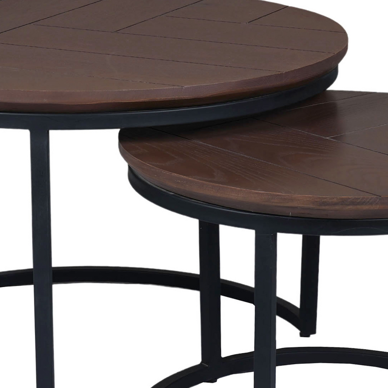 Salontafel Otik Walnut Oak | 70 cm | set van 2