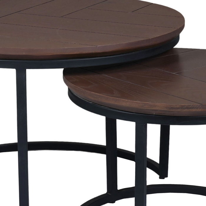 Salontafel Otik Walnut Oak | 70 cm | set van 2