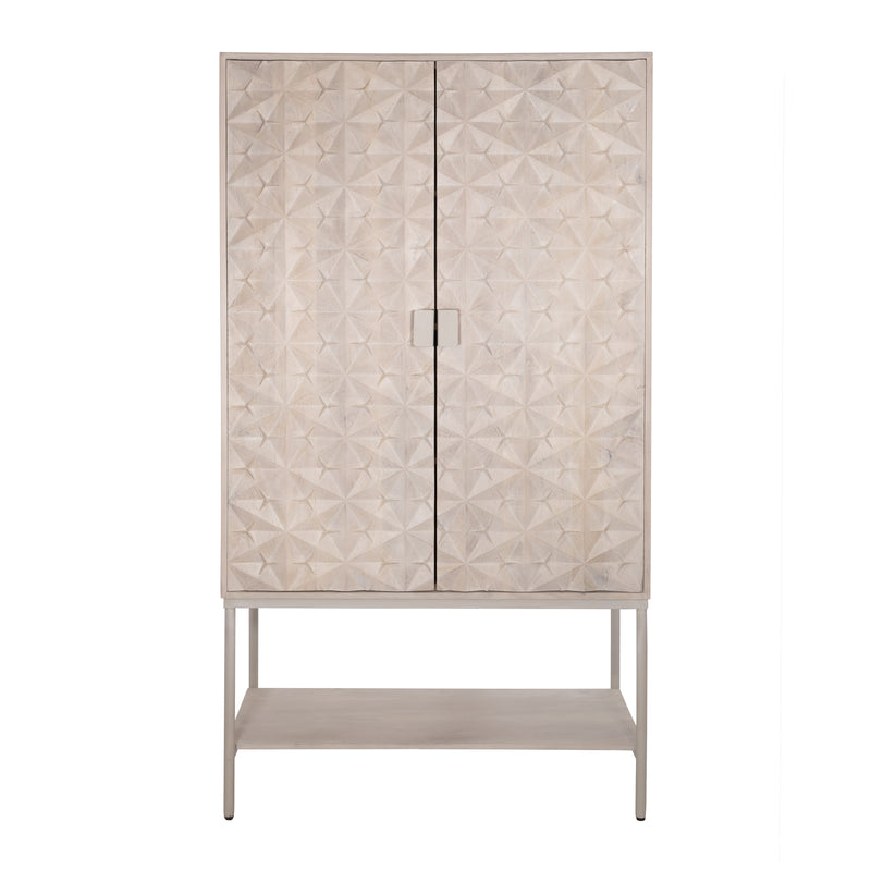 Trinity | 2 deurs kast met onderplank, Mango Ashblond