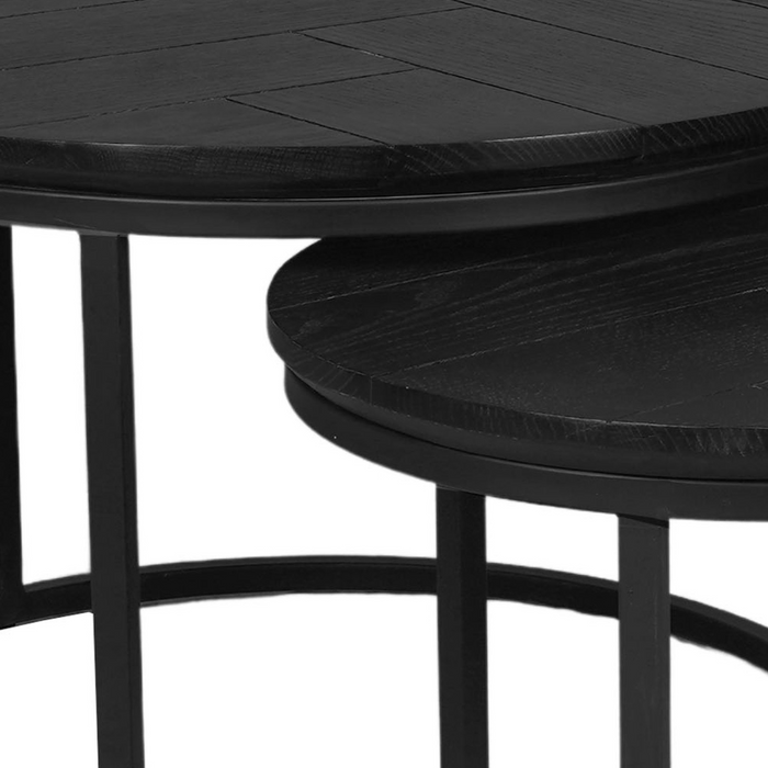 Salontafel Otik Black Oak | 70 cm | set van 2